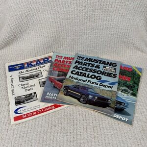 Ford Mustang Parts Accessories Catalogs 1993, 1994, 1995, 1998 KAR Editions